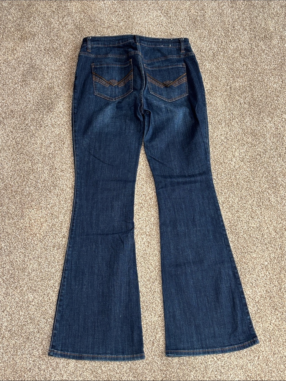 Idyllwind Dark Blue Flared High-Rise Jeans - Picture 3 of 4